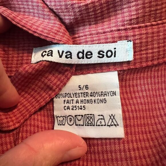 Ca va de soi sleeveless belted dress. Size 6 - Picture 3 of 8